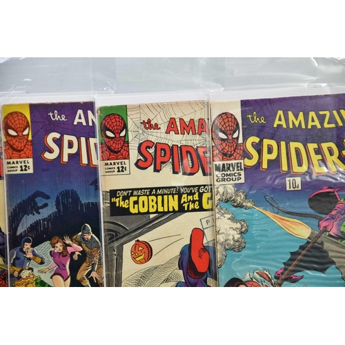 251 - Marvel Comics: The Amazing Spiderman issues 18 to 39, published 1964 to 1966.