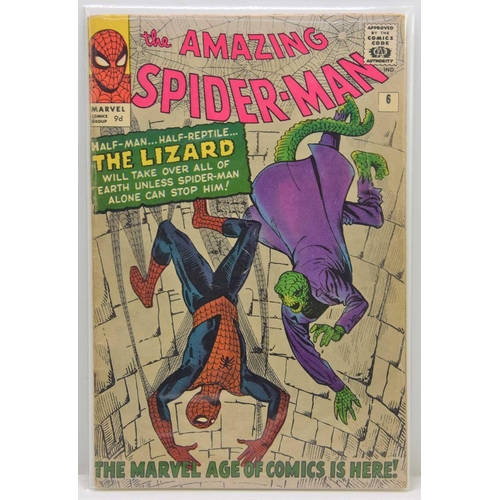 254 - Marvel Comics: The Amazing Spiderman #6 / No.6, first appearance of The Lizard, 9d copy.