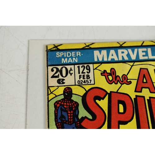 256 - Marvel Comics: The Amazing Spiderman number 129 / #129 featuring the first appearance of The Punishe... 