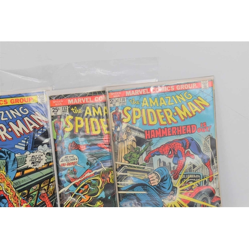 257 - Marvel Comics: The Amazing Spiderman, bronze age, issue numbers 130 to 200, there are two copies of ... 