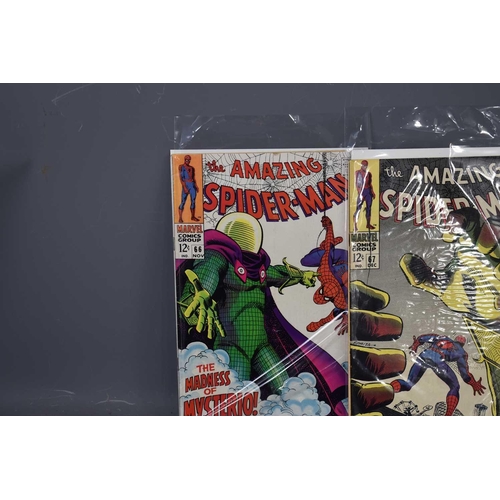 259 - Marvel Comics: The Amazing Spiderman issues 66 to 99, issue #78 mark the first appearance of Hobie B... 