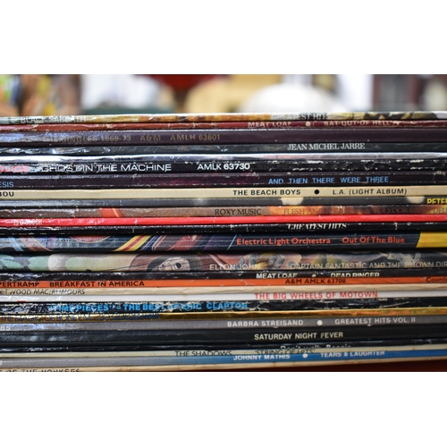 367 - A large group of vinyl LP records to include The Doors, Elton John, The Police, Velvet Underground, ... 