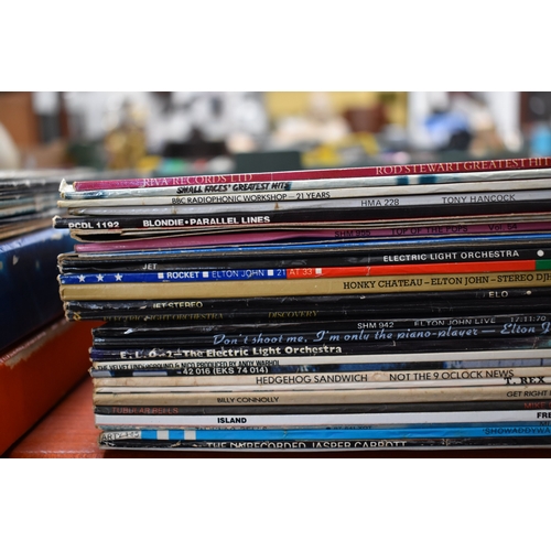 367 - A large group of vinyl LP records to include The Doors, Elton John, The Police, Velvet Underground, ... 