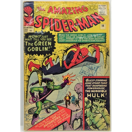 261 - Marvel Comics: The Amazing Spiderman #14 / No.14, first appearance of The Green Goblin, published 19... 