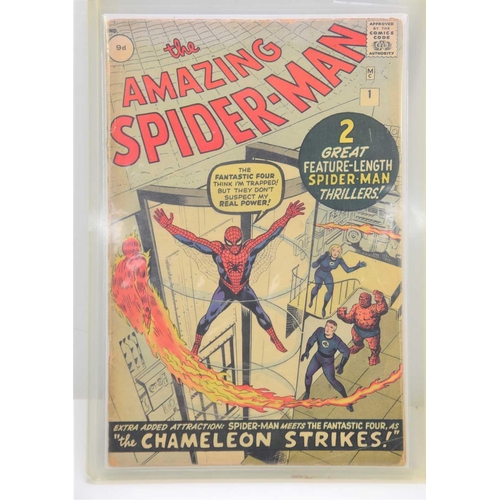 267 - Marvel Comics: The Amazing Spiderman #1 / No.1, 9d copy, published 1962.