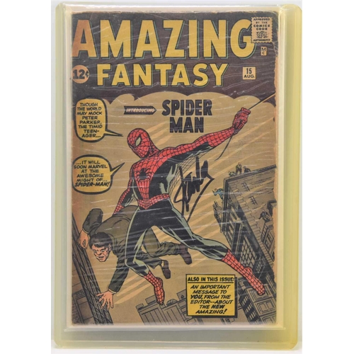 268 - Amazing Fantasy No.15 published by Marvel Comics in August 1962 featuring the first appearance of Sp... 