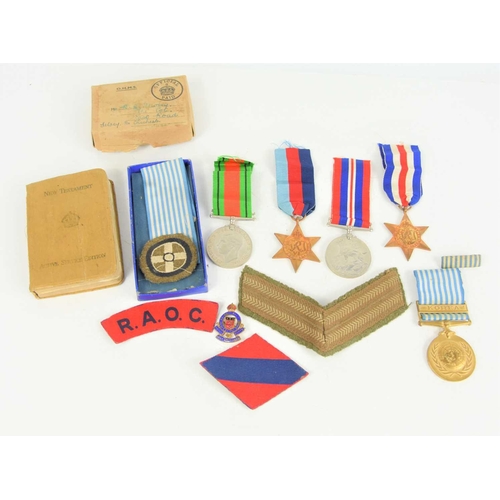 269 - A WWII medal group comprising of 1939-1945 medal, defence medal, France and Germany star and 1939-19... 