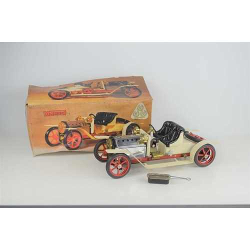 349 - A Mamod live steam roadster, model SA1, in the original box.