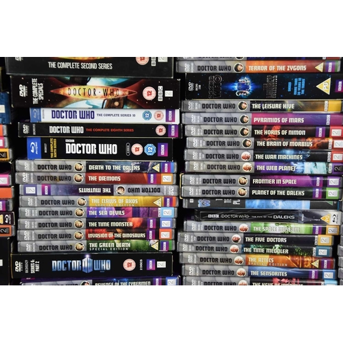 362 - A large collection of Doctor Who dvd boxsets, Blu-rays and limited edition Steelbooks featuring enti... 