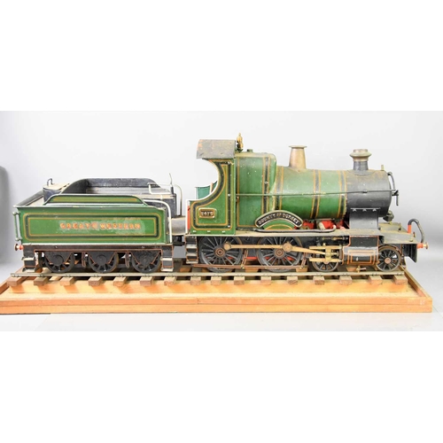 379 - Trains: a 5 inch gauge live steam model of a Great Western 