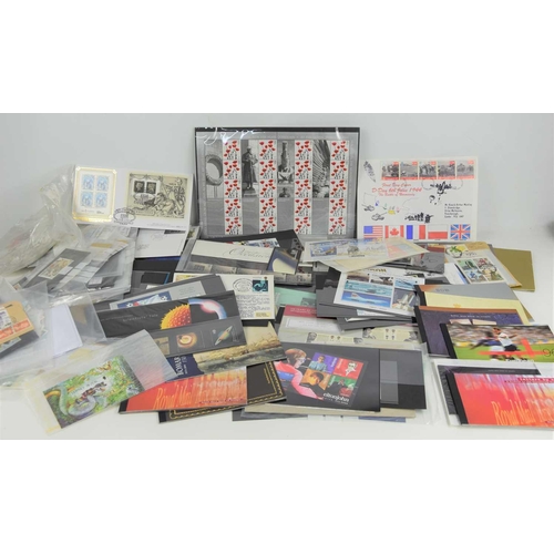 387 - A large group of Royal Mail mint commemorative and definitive stamps together with a quantity of GB ... 