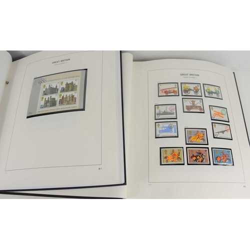 394 - Two Stanley Gibbons albums of Great Britain 1971 to 2006 stamps, both albums are full, all stamps ar... 