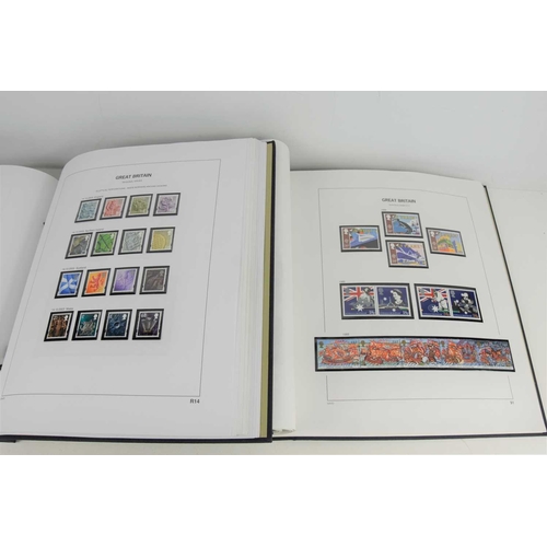 394 - Two Stanley Gibbons albums of Great Britain 1971 to 2006 stamps, both albums are full, all stamps ar... 