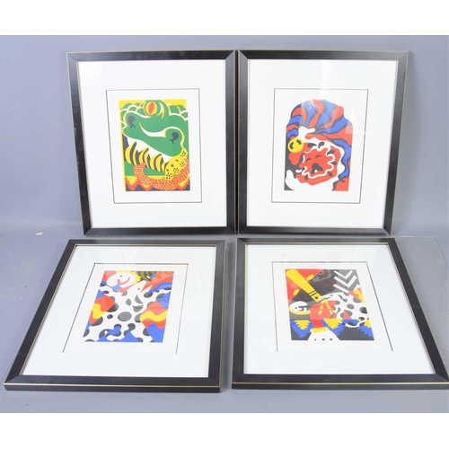 418 - Four contemporary limited edition prints, all signed Tolly 93.