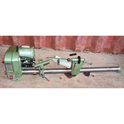 449 - A Nu-Tools 12inch wood lathe, model number NWL37, 5 speed.