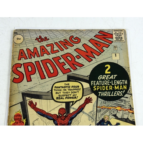 267 - Marvel Comics: The Amazing Spiderman #1 / No.1, 9d copy, published 1962.