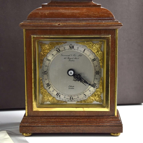 349 - A Garrard & Co table clock in the 19th century style with Elliot of London movement, in its original... 