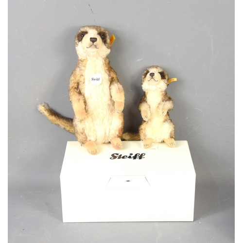 393 - Two Steiff meerkats 