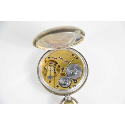 213 - A 19th century silver open faced 'Riverside' 17 jewel pocket watch, by American Watch Co, Waltham nu... 