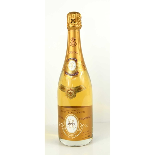 104 - A bottle of Louis Roederer Cristal vintage Champagne, 1997.