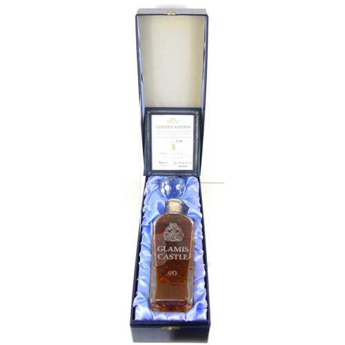 106 - A limited edition Glamis Castle 25yr old Whisky to commemorate the 90th birthday of Her Majesty Quee... 