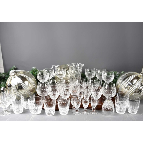 135 - A collection of Waterford glasses in the Colleen pattern, each signed to the base, comprising six cl... 