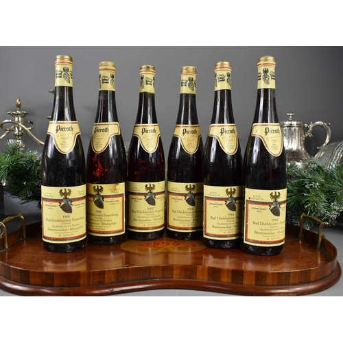 15 - Six bottles of Bad Durkheimer Feuerberg, Beerenauslese Rheinpfalz, Germany, 1988, 750ml.