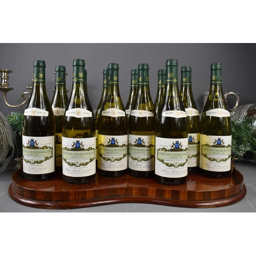 17 - Twelve bottles of Corton Charlemagne, Grand Cru, Domaine Du Clos Frantin, France, 1996, 75cl.