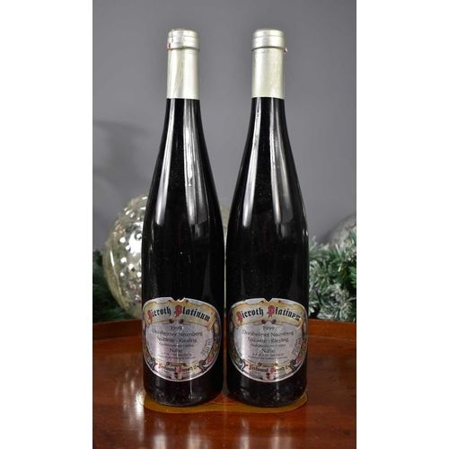 21 - Two bottles of Dorsheimer Nixenberg, Spatlese Reisling, Nahe, Germany, 1999, 750cl.