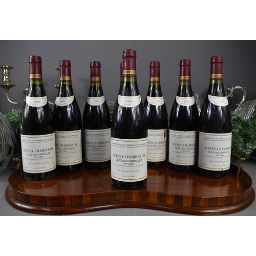 22 - Eight bottles of Gevrey-Chambertin, Clos des Varoulles, Premier Cru, France, 1990, 75cl.