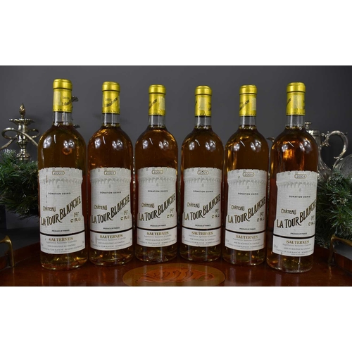 24 - Six bottles of Chateau la Tour Blanche, Premier Cru, Sauternes, France, 2001, 75cl.