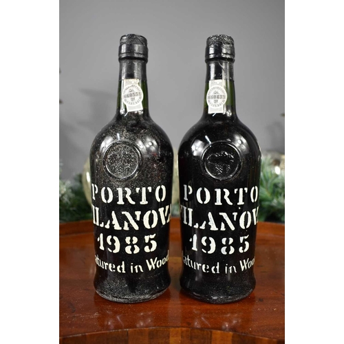 25 - Two bottles of Porto Vilanova, Portugal, 1985, matured in wood, 75cl.