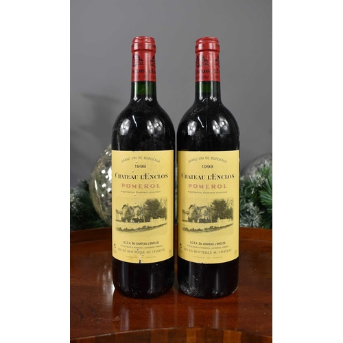 27 - Two bottles of Chateau L'Enclos, Pomerol, France, 1998, 75cl.