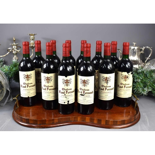 40 - Twelve bottles of Chateau Haut Ferrand, Pomerol red wine, 1995, 750ml.Labels are worn on seven bottl... 