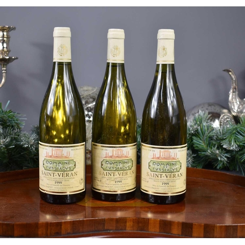 5 - Three bottles of Domaine de Fussiacus, Saint -Veran, France, 1999, 75cl.