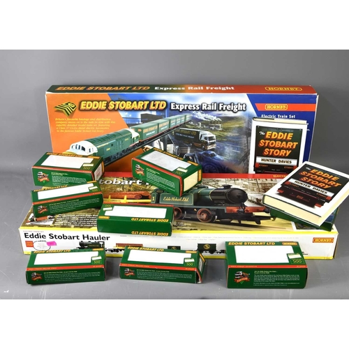 371 - Two boxed Hornby train sets comprising of Eddie Stobart Express Rail Freight and Eddie Stobart Haule... 