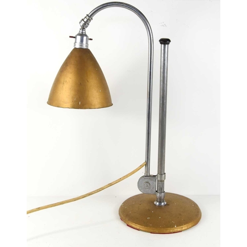 392 - A vintage Bestlite BL1 table lamp designed by Robert Dudley Best (1892-1984), chrome frame, stamped ... 