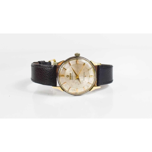 46 - A vintage Omega Constellation Automatic Chronometer, circa 1965, the champagne signed dial with bato... 