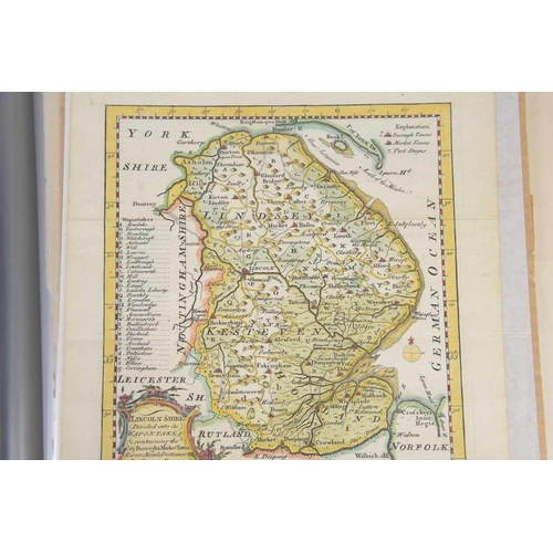 504 - A group of 18th century and later maps, some examples hand coloured to include a map of Rutland sold... 