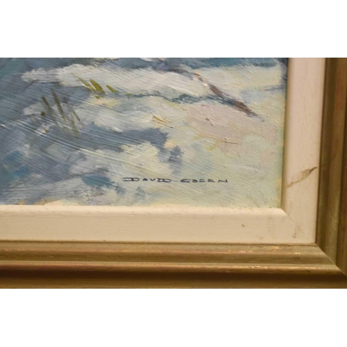 507 - David Green (20th century): Winter Landscape, North Bedfordshire, dated verso 1998, signed lower rig... 