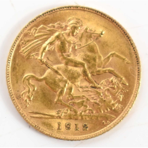 340 - A George V gold half sovereign, 1912.