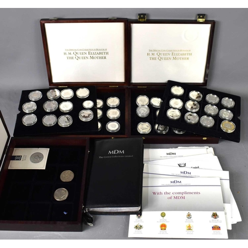 341 - A large collection of 20th century commemorative coins from the Crown Collections Ltd, including var... 