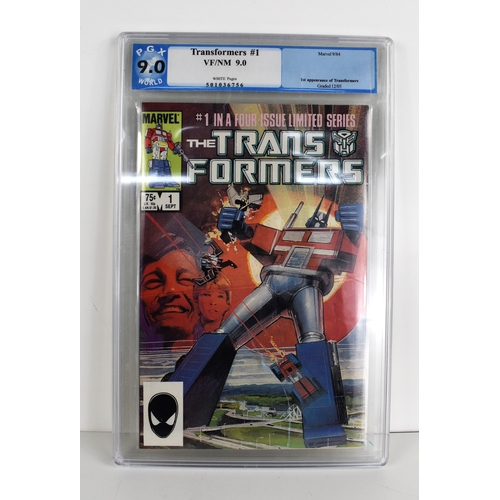 649 - Marvel Comics: The Transformers, #1, first appearance of the Transformers, 1984, PGX graded 9.0.