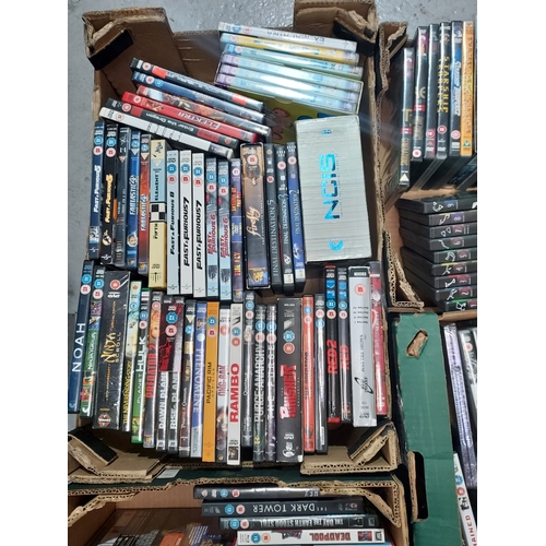 651 - A large group of 350 plus DVDs and boxsets, mostly fantasy and sci-fi to include Star Trek The Next ... 