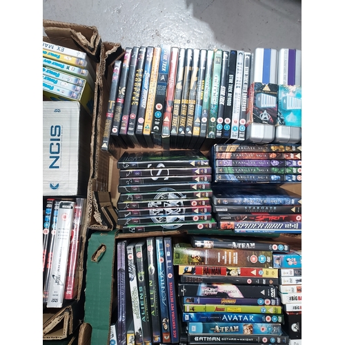 651 - A large group of 350 plus DVDs and boxsets, mostly fantasy and sci-fi to include Star Trek The Next ... 