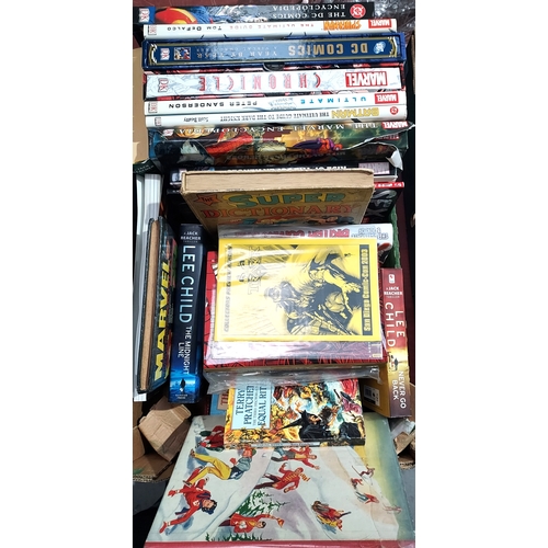 652 - A group of Marvel and DC related books to include DC Comics Year by Year, Marvel Spider-Man The Ulti... 