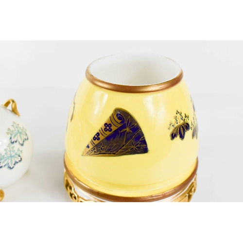 197 - A group of Royal Worcester to include three aesthetic movement vases, and one Chinoiserie example wi... 