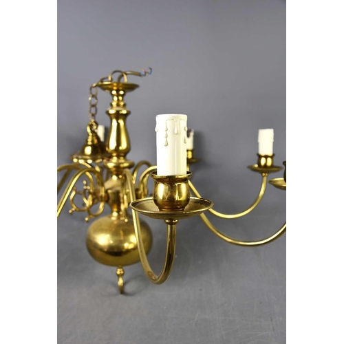 343 - An early 20th century copper and brass ships lantern, later converted to electric, together with a s... 