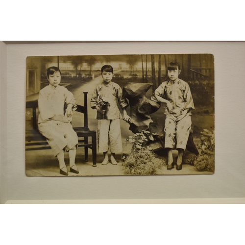 281 - A group of eight Chinese photographs and postcards, some depicting bound feet. [Provenance: the McCl... 