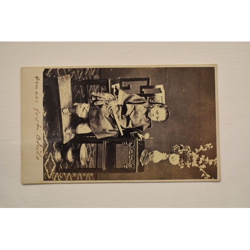 281 - A group of eight Chinese photographs and postcards, some depicting bound feet. [Provenance: the McCl... 